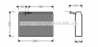 AVA QUALITY COOLING pev062 -  Испаритель, кондиционер